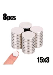 10 20pcs/lot 15x2 15x3 15x4 10x2 12x2mm Strong Magnets Rare Earth Magnets Hot Neodymium Magnets Small Round Magnets