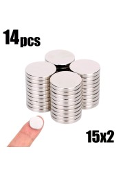 10 20pcs/lot 15x2 15x3 15x4 10x2 12x2mm Strong Magnets Rare Earth Magnets Hot Neodymium Magnets Small Round Magnets