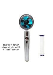 New Aluminum Handheld Bathroom Shower Head 360 Degree High Pressure Water Saving Massage Shower Head Nozzle Rain Covering Massage