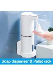 Automatic Foaming Soap Dispenser Bathroom Smart Hand Washer With USB Charging White High Quality ABS Material