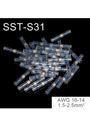 10-50pcs Insulator Welding Wire Connectors - Heat Shrink Welding Butt Connectors - Welding Connecting Kit - Marine Auto Insulated