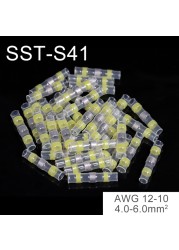 10-50pcs Insulator Welding Wire Connectors - Heat Shrink Welding Butt Connectors - Welding Connecting Kit - Marine Auto Insulated