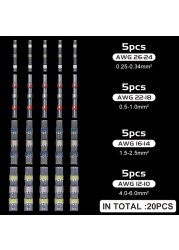 10-50pcs Insulator Welding Wire Connectors - Heat Shrink Welding Butt Connectors - Welding Connecting Kit - Marine Auto Insulated