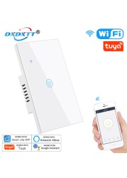 Tuya Smart Wifi Switch With Touch Life Smart Switch EU/UK/US/Brazil 220V Standard With Alexa Google Home Need Neutral