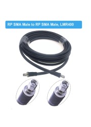 Cable LMR 400 SMA to SMA Male/RP SMA Male Connector Low Loss 50 Ohm 50-7 Cord WiFi Antenna Extension Jumper RF Coaxial Adapter