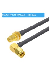 BEVOTOP SMA Male Plug to SMA Female Jack RG58 Cable 50ohm RF Coaxial Pigtail SMA WiFi Antenna Extension Cord Connector Adapter