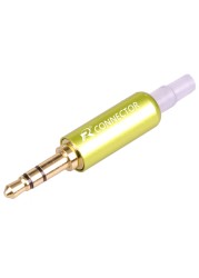 10pcs/lot Stereo 3.5mm Connector With Tail Protection Gold Plated 3 Poles Plug 3.5mm Jack Male Connector Headphone Jack DIY