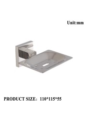 Chrome Polished Double Towel Bars Bathroom Towel Hanger Stainless Steel Bathroom Accessories Soap Dish Toilet Brush Holder