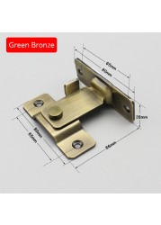 KAK 304 - Stainless Steel Door Lock, 90 Degree Angle Door Lock, Security Sliding Chain, Anti-theft Door Lock, Accessory