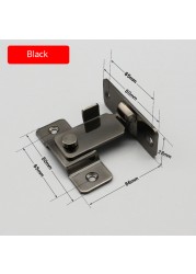 KAK 304 - Stainless Steel Door Lock, 90 Degree Angle Door Lock, Security Sliding Chain, Anti-theft Door Lock, Accessory