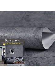 Cement self-adhesive wallpaper bedroom decoration clothing store gray Nordic industrial wind for modern wall decoration