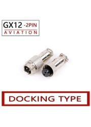 10 Sets 2/3/4/5/6/7 Pins GX12 Potting Docking Male and Female 12mm Circular Aviation Socket Plug Panel Wiring Connectors