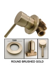 Bathroom Brass Shower Faucet Control Valve Concealed In Wall Mixer For Shower Head Headset Gold Matte Black And Chrome