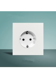 LIWBET white color wall toggle switch and metal plate 1gang/2gang/3gang/4gang 2 way light switch and wall socket