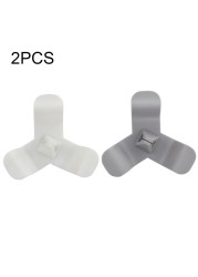 2Pcs Removable Wall Cable Organizer 3 Paddles Glass Surface Wire Storage Home Space Saving Durable Solid Self Adhesive Desktop