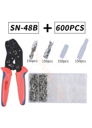 400/600pcs 3.9mm Auto Car Motorcycle Bullet Terminals Crimp Terminals Electrical Wire Connector Insulation Female and Male Crimping Pliers