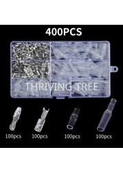 400/600pcs Bullet Termin Electrical Wire Connector Connector Kit SN48B Crimping Tool Crimp Terminals for Cars Automobiles Motorcycle