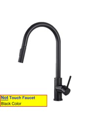 Gold Touch Filter Kitchen Mixer Tap Dual Handle Hot Cold Brass Kitchen Sink Faucets Smar Sensor Touch Pull Out Kitchen Faucets