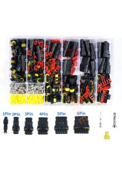 708/352/240pcs HID Connectors Waterproof 1/2/3/4Pin Car Electrical Wire Connector Plug Truck Harness Male Female Crimping Pliers