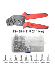 900/600/315pcs 2.8/4.8/6.3mm Insulated Crimp Terminals Seal Electrical Wire Connectors Crimp Terminal Connector Assortment Kit