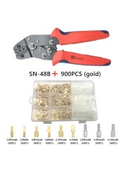 900/600/315pcs 2.8/4.8/6.3mm Insulated Crimp Terminals Seal Electrical Wire Connectors Crimp Terminal Connector Assortment Kit