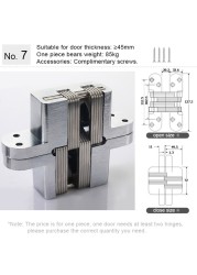 Hidden Hinge Invisible Cabinet Door Hinge , Zinc Alloy Hidden Door Hinge 180 Degree Swing Hinges For Front Door Wooden Box