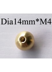 10pcs/lot M3/M4/M5/M6/M10 brass female ball head copper inner teeth ball nut, light cap nut cap, lighting accessories