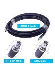 SMA Cable LMR400 SMA Female to RP SMA Male 50 Ohm Low Loss RF Pigtail Adapter WiFi Antenna Extension Cable Signal Booster Jumper