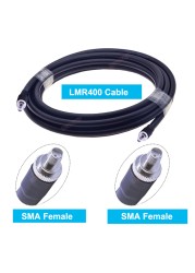 SMA Cable LMR400 SMA Female to RP SMA Male 50 Ohm Low Loss RF Pigtail Adapter WiFi Antenna Extension Cable Signal Booster Jumper