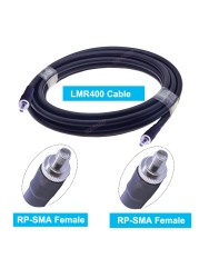 SMA Cable LMR400 SMA Female to RP SMA Male 50 Ohm Low Loss RF Pigtail Adapter WiFi Antenna Extension Cable Signal Booster Jumper