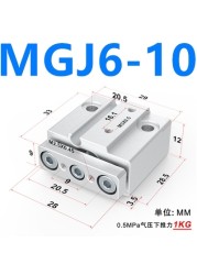 MGJ MGJ6 MGJ10 Miniature Steering Rod Cylinder Same as SMC MGJ6-5 MGJ6-10 MGJ6-15 MGJ6-20 MGJ10-5 MGJ10-10 MGJ10-15 MGJ10-20