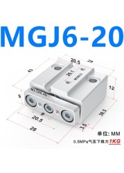 MGJ MGJ6 MGJ10 Miniature Steering Rod Cylinder Same as SMC MGJ6-5 MGJ6-10 MGJ6-15 MGJ6-20 MGJ10-5 MGJ10-10 MGJ10-15 MGJ10-20