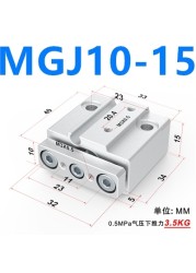 MGJ MGJ6 MGJ10 Miniature Steering Rod Cylinder Same as SMC MGJ6-5 MGJ6-10 MGJ6-15 MGJ6-20 MGJ10-5 MGJ10-10 MGJ10-15 MGJ10-20