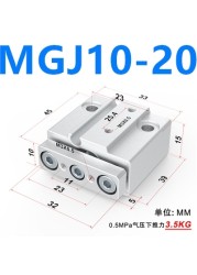 MGJ MGJ6 MGJ10 Miniature Steering Rod Cylinder Same as SMC MGJ6-5 MGJ6-10 MGJ6-15 MGJ6-20 MGJ10-5 MGJ10-10 MGJ10-15 MGJ10-20