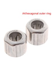 2pcs bearing HF081412 outer ring octagon/outer hexagonal/smooth surface/outer knurled one-way needle roller bearing