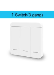 Mini Module WiFi Tuya Smart Light Switch Wall Panel Push Button Switch 433MHZ Wireless Electric Home Remote Control 220V 10A