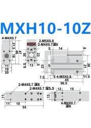 MXH10 Compact Slide Cylinder Same asSMC MXH10-5Z MXH10-10Z MXH10-15Z MXH10-20Z MXH10-25Z MXH10-30Z MXH10-40Z MXH10-50Z MXH10-60Z