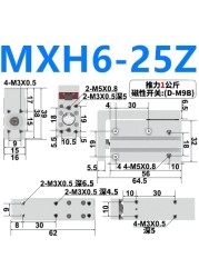 MXH6 Compact Slide Cylinder Same as SMC MXH6-5Z MXH6-10Z MXH6-15Z MXH6-20Z MXH6-25Z MXH6-30Z MXH6-40Z MXH6-50Z MXH6-60Z