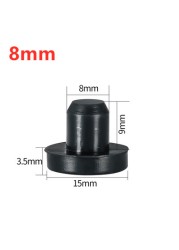 Black White Silicone Rubber Hole Plugs 2.7mm-14mm T Taipei Round Solid Hole Caps High Temperature Seal Stopper Dust Plug