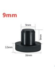 Black White Silicone Rubber Hole Plugs 2.7mm-14mm T Taipei Round Solid Hole Caps High Temperature Seal Stopper Dust Plug