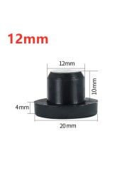 Black White Silicone Rubber Hole Plugs 2.7mm-14mm T Taipei Round Solid Hole Caps High Temperature Seal Stopper Dust Plug