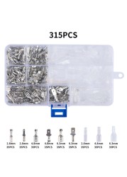 Insulated Box Wire Positive Negative Conductor 2.8/4.8/6.3mm Crimp Terminal Electrical Spade Connectors Assorted Kit