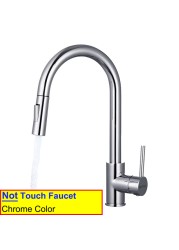 Smart Touch Filter Kitchen Mixer Tap Quality Brass Hot Cold Gold Kitchen Mixer Faucets Sensor Touch Pull Out Faucet Kitchen Tap