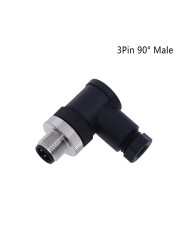 PG7 Sensor Connector IP67 3 4 5 Pin Male / Female Waterproof Connector Plug Screw Straight / Right Angle M12 Plug