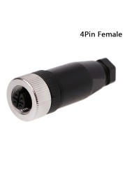 PG7 Sensor Connector IP67 3 4 5 Pin Male / Female Waterproof Connector Plug Screw Straight / Right Angle M12 Plug