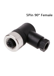 PG7 Sensor Connector IP67 3 4 5 Pin Male / Female Waterproof Connector Plug Screw Straight / Right Angle M12 Plug