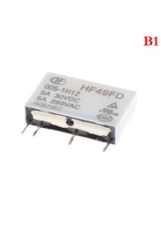 الغرض العام الجهد التتابع HF49FD-005-1H12 005-1H12 HF49FD DC5V 1H12 4PIN 5A 20x5x12.5mm