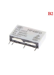 الغرض العام الجهد التتابع HF49FD-005-1H12 005-1H12 HF49FD DC5V 1H12 4PIN 5A 20x5x12.5mm