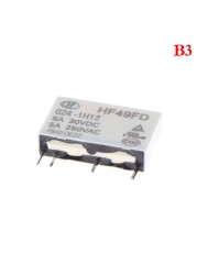 الغرض العام الجهد التتابع HF49FD-005-1H12 005-1H12 HF49FD DC5V 1H12 4PIN 5A 20x5x12.5mm