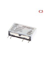 الغرض العام الجهد التتابع HF49FD-005-1H12 005-1H12 HF49FD DC5V 1H12 4PIN 5A 20x5x12.5mm